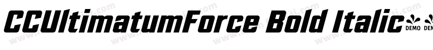CCUltimatumForce Bold Italic字体转换